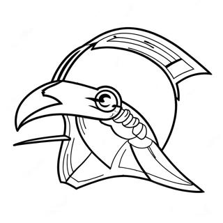 Baltimore Ravens Mascot Coloring Page 16102-13171