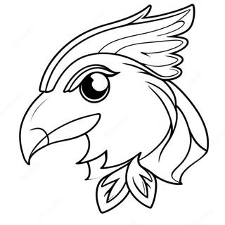 Baltimore Ravens Mascot Coloring Page 16102-13172