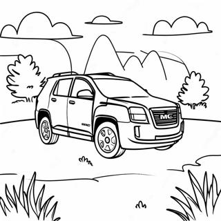 Gmc Terrain In Nature Coloring Page 16132-13190