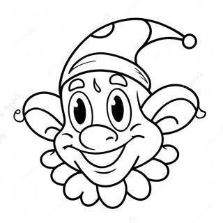 Silly April Fools Day Jester Coloring Page 16142-13198