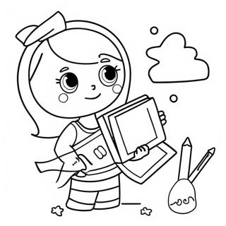 Preschool Pink Coloring Page 16171-13214