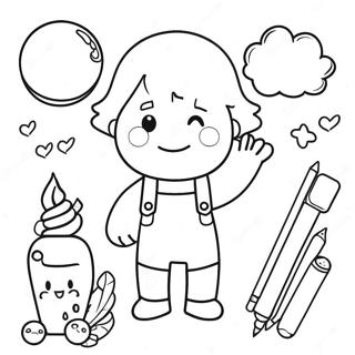 Preschool Pink Coloring Page 16171-13215