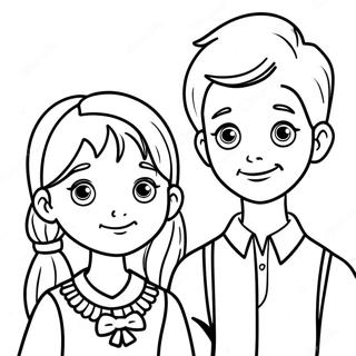 Boy And Girl Coloring Pages