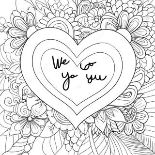 We Love You Heart Coloring Page 16201-13246