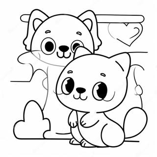 Cute We Love You Animals Coloring Page 16202-13243