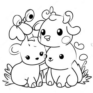 Cute We Love You Animals Coloring Page 16202-13244