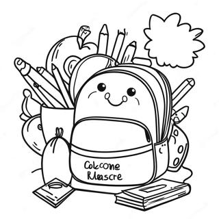 Welcome Back School Coloring Page 16221-13259