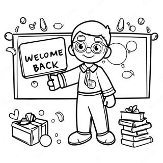 Welcome Back To Class Coloring Page 16222-13262