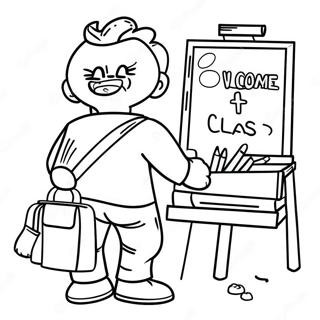 Welcome Back To Class Coloring Page 16222-13263