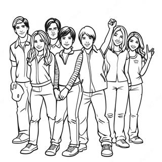 High School Musical Coloring Pages