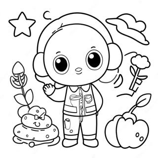 Sticker Coloring Page For Kids 16291-13316