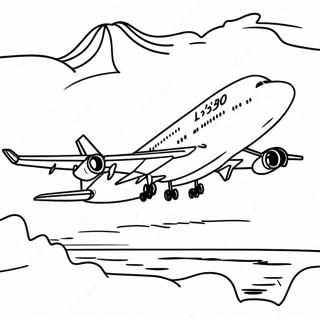 A380 Airplane Coloring Pages