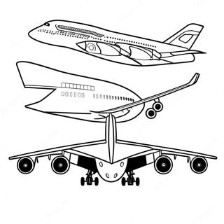 A380 Airplane Coloring Page 16311-13332