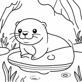 Otter Coloring Pages