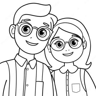 Blippi And Meekah Coloring Page 16321-13335