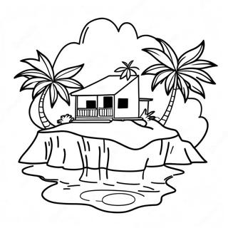 Island Coloring Pages