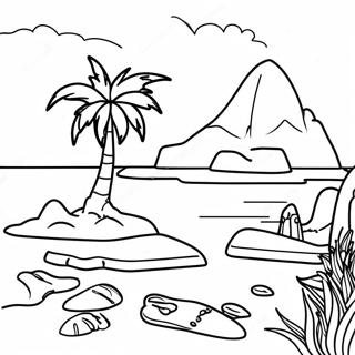 Island Paradise Coloring Page 16331-13347