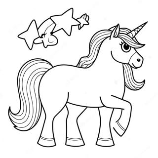 Barbie Unicorn Coloring Pages