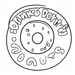 Dunkin Donuts Logo Coloring Page 16381-13384