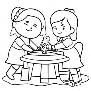 Trinity And Madison Coloring Pages