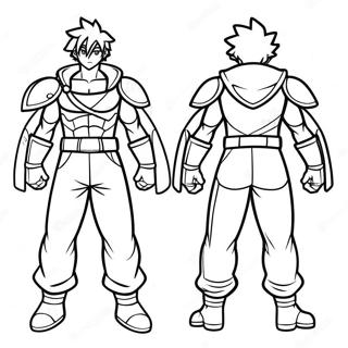 Full Body Anime Boy Coloring Pages