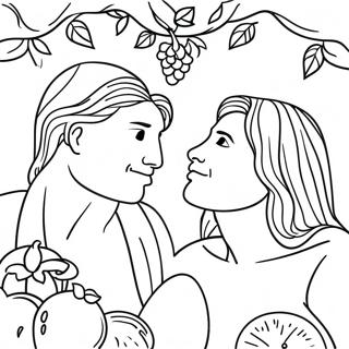 Adam And Eve Coloring Pages