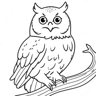 Hedwig The Owl Coloring Page 16431-13422