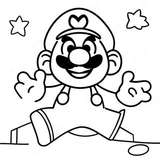 Mario Power Ups Coloring Pages