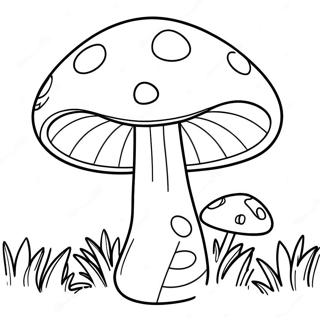 Super Mushroom Power Up Coloring Page 16442-13437