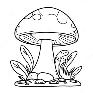 Super Mushroom Power Up Coloring Page 16442-13438