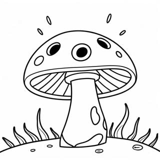 Super Mushroom Power Up Coloring Page 16442-13439