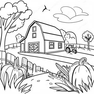 Realistic Farm Coloring Pages