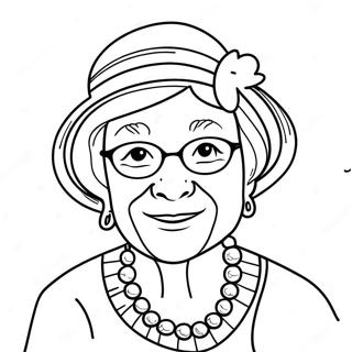 Happy Birthday Grandma Coloring Pages