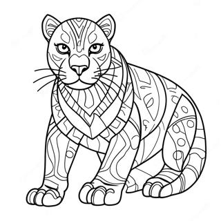 Black Panther Animal Coloring Pages