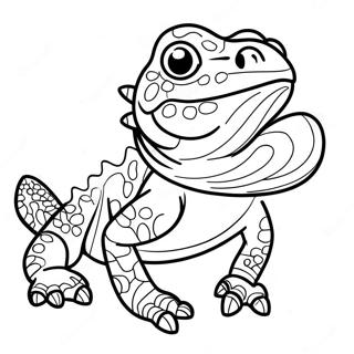 Bearded Dragon Coloring Pages