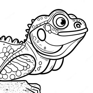 Bearded Dragon Coloring Page 16551-13526