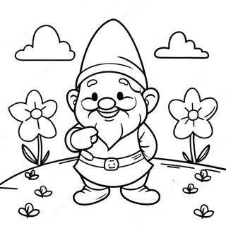 Garden Gnome Coloring Pages