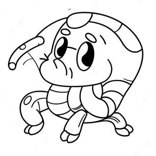 Cute Cartoon Scorpion Coloring Page 16582-13547