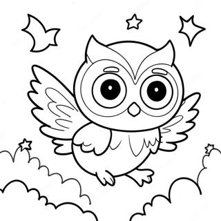 Owlette Flying Through The Night Coloring Page 16592-13553