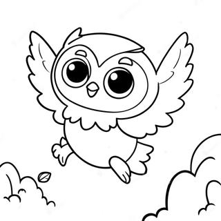 Owlette Flying Through The Night Coloring Page 16592-13555