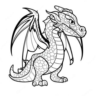 Wings Of Fire Rainwing Coloring Pages