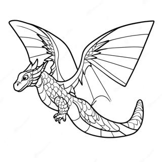 Wings Of Fire Rainwing Coloring Page 16601-13558