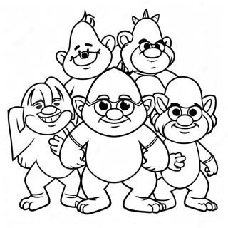 Colorful Trolls Band Together Floyd Coloring Page 16622-13579