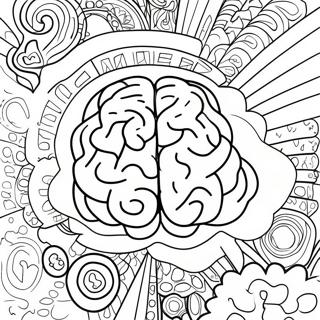 Colorful Adhd Brain Coloring Page 16632-13591