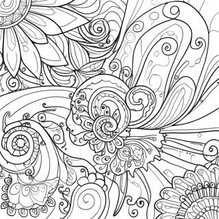 Aesthetic Trippy Coloring Pages