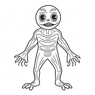 Creepy Scp Creature Coloring Page 16722-13659