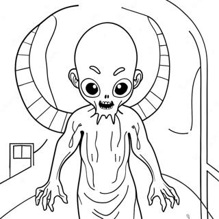 Creepy Scp Creature Coloring Page 16722-13660