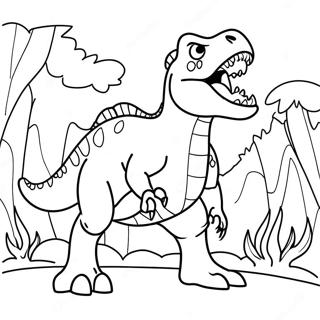 Giganotosaurus Roaring Coloring Page 16732-13667