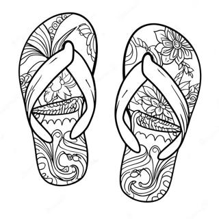 Flip Flop Coloring Pages