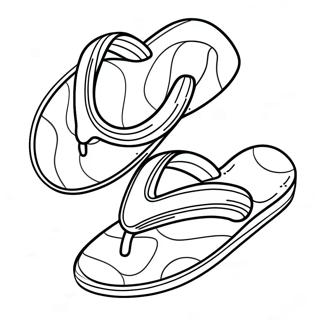 Colorful Flip Flop Coloring Page 16741-13670